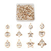 72Pcs 12 Style Alloy Pendants PALLOY-TA0002-28-9