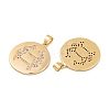 Brass Micro Pave Cubic Zirconia Pendants KK-E108-20G-2