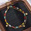 304 Stainless Steel Cable Chain Multi-strand Bracelets LS-BJEW-Z088-02G-1