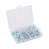 497Pcs 5 Style Rainbow ABS Plastic Imitation Pearl Beads OACR-YW0001-09B-4