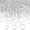 300Pcs 3 Styles Rack Plating Brass Open Jump Rings KK-BBC0023-05S-1