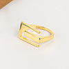 Adjustable Brass Cuff Rings for Women FS-WG2874A-02-1