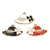 304 Stainless Steel Enamel Pendants STAS-I346-55G-1