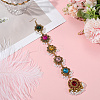 Retro Flower Alloy & Glass & ABS Plastic Hair Accessories EJEW-WH20018-02B-3