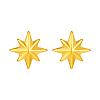 Simple Stainless Steel Geometric Star Stud Earrings YE9764-3