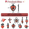 20Pcs 10 Styles Baking Paint Alloy Enamel Pendants ENAM-CJ0007-58-2