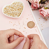 400Pcs 8 Styles Rondelle Brass Crimp Beads KK-NB0003-83-3