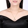 Fashion Brass Pendant Necklaces NJEW-BB23096-2