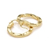 Rack Plating Brass Chunky Huggie Hoop Earrings for Women EJEW-C014-01G-2