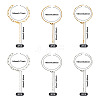 12Pcs 6 Styles 304 Stainless Steel Chain Bracelet Makings AJEW-TA0001-34-3