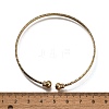 Perfect Design Real 18K Gold Plated Brass Torque Cuff Bangle BJEW-EE0001-05-7