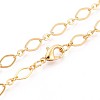 Brass Cable Chains Necklace Making MAK-S072-16A-G-2