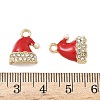 Christmas Alloy Enamel Pendants ENAM-I073-01G-3