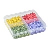 800Pcs 4 Styles Mixed Styles Glass Round Seed Beads SEED-FS0001-18A-6
