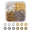 200Pcs 4 Styles Tibetan Style Alloy Spacer Beads FIND-YW0003-77-1