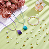 80Pcs 8 Styles Brass Cord Ends KK-CN0003-46-4