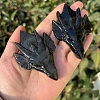 Natural Golden Sheen Obsidian Carved Dragon Figurines PW-WG46613-01-5