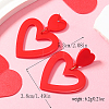Valentine's Day Acrylic Dangle Stud Earrings SV9698-3-2