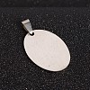 201 Stainless Steel Stamping Blank Tag  Pendants STAS-I032-178-2