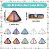 160Pcs 10 Styles Electroplate Transparent Glass Beads Strands EGLA-SP0001-21-2