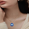 4Pcs 2 Colors Alloy Enamel Pendants ENAM-LP0002-11-3