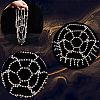 Plastic Pearl Mesh Headbands OHAR-WH20007-07G-5