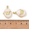 Brass Enamel Photo Locket Pendants KK-L277-01G-3