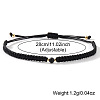 Natural Obsidian Round Link Bracelets KB3682-1-2