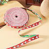 10Yards Polyester Strawberry Ribbon OCOR-TA0003-62A-5