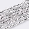 Non-Tarnish 3.28 Feet 304 Stainless Steel Cable Chains X-CHS-F006-01E-P-1