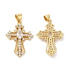 Brass Micro Pave Cubic Zirconia Pendants KK-M249-16G-01-1