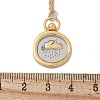 Brass Twelve Constellations Tarot Pendant Necklaces NJEW-Q006-01A-G-3