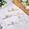 4Pcs 2 Colors Zinc Alloy Twist Bag Lock Purse Catch Clasps PURS-CP0001-04-4