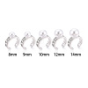 Brass Micro Pave Clear Cubic Zirconia Cuff Ring Settings KK-T076-59P-4
