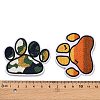 12Pcs 12 Colors Devil's Claw Embroider Thread Cloth on/Sew On Patches PATC-K001-03-3