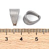 Tarnish Resistant 304 Stainless Steel Snap on Bails STAS-G127-02P-3