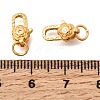 Brass Micro Pave Clear Cubic Zirconia Lobster Claw Clasps KK-G600-25G-02-3