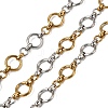 Two Tone 304 Stainless Steel Ring Link Chains CHS-K018-45GP-1