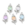 Alloy K5 Glass Pendants FIND-L024-18P-1