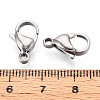 304 Stainless Steel Lobster Claw Clasps STAS-T065-15mm-34P-3