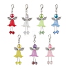 7Pcs Angel Acrylic & Glass Pendant Decorations HJEW-JM02877-2