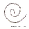 Non-Tarnish Unisex 304 Stainless Steel Cable Chains Necklaces NC6634-1-1