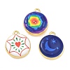 Printed Brass Pendants KK-CBAF9BC-15G-1