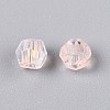 Transparent Spray Painted Glass Beads X1-EGLA-N018-4mm-08-3