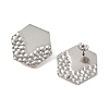 304 Stainless Steel Stud Earrings Findings LS-EJEW-R151-01P-02-2