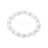 Glass Beads Stretch Rings for Women RJEW-JR00691-4