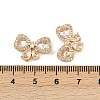 Brass Micro Pave Cubic Zirconia Beads KK-H078-31G-3