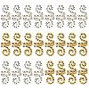 Plated Alloy Hair Coil Cuffs OHAR-PH0001-18-RS-1