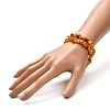 Natural Amber Chip Beads Stretch Bracelets Set for Parent and Kid BJEW-JB06819-6