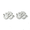 Non-Tarnish 201 Stainless Steel Connector Charms STAS-U003-04P-1